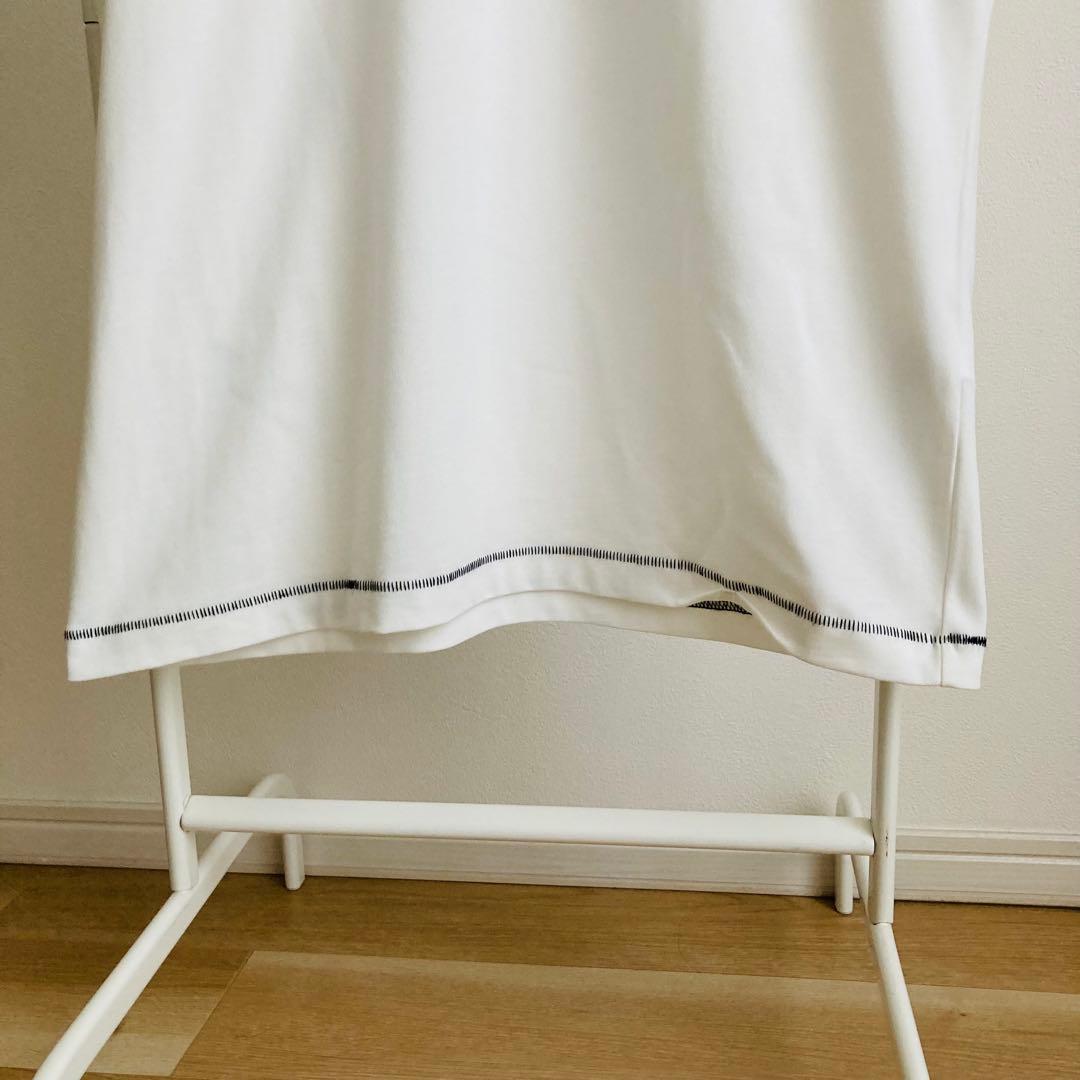 一回着用　ADERERROR Tシャツ　ステッチ　白　ロゴ　S アーダーエラー
