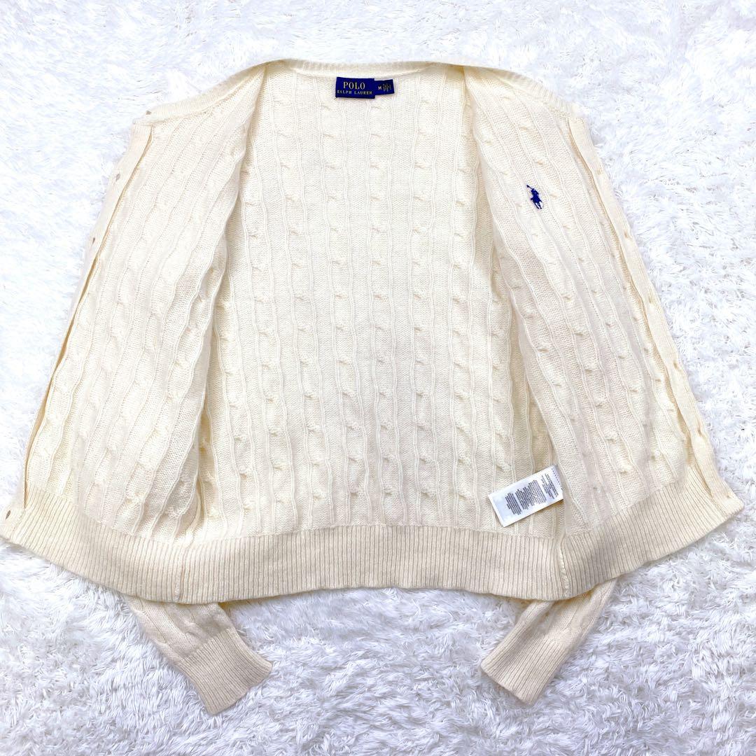 未使用級 POLO RALPH LAUREN カシミヤ混 カーディガン ボレロ