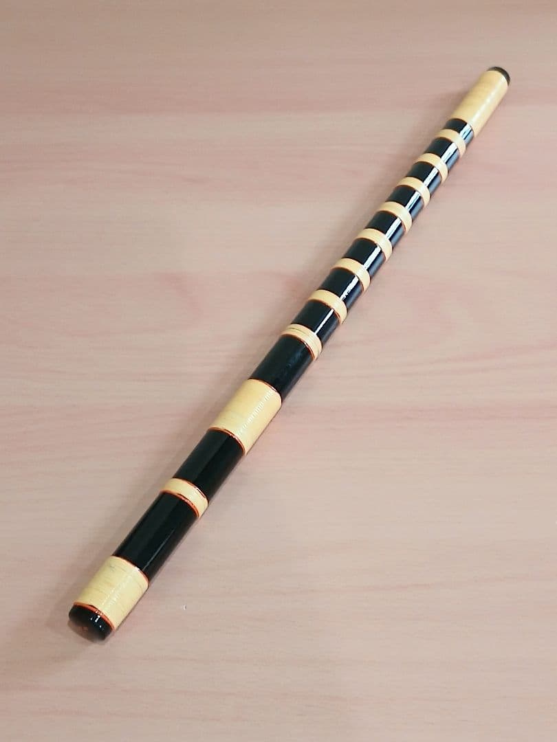 篠笛 六本調子 七穴 黒塗り内赤