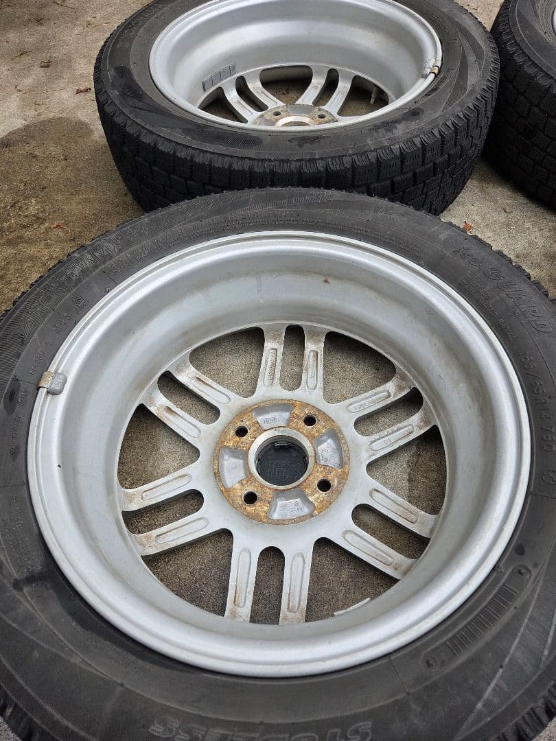 【スマン】14インチ アルミ 155/65R14 ホイール ダイハツ
