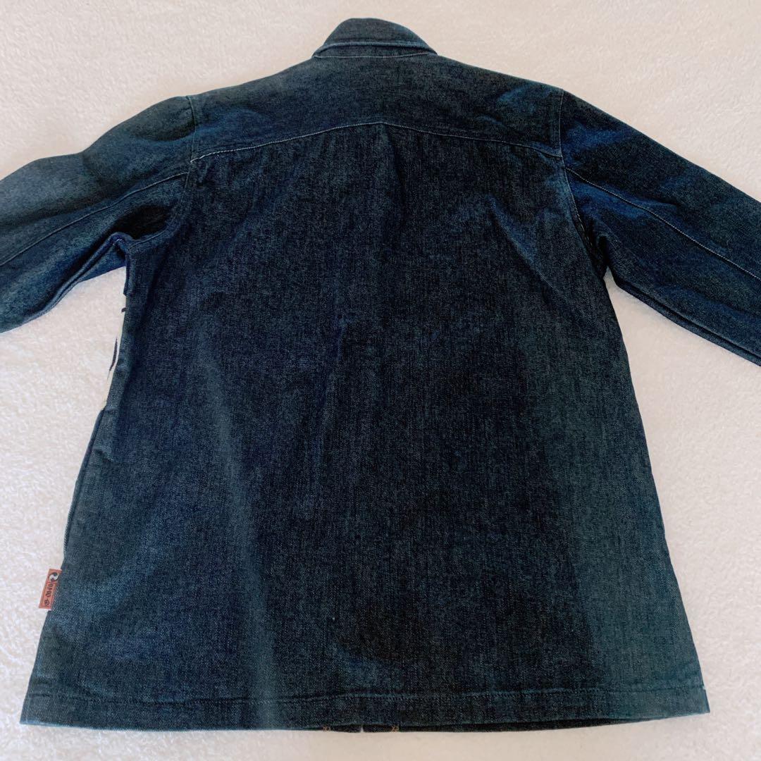 美品 オスティアジャパン衣 古代新 インディゴ藍染 ジャケット デニム