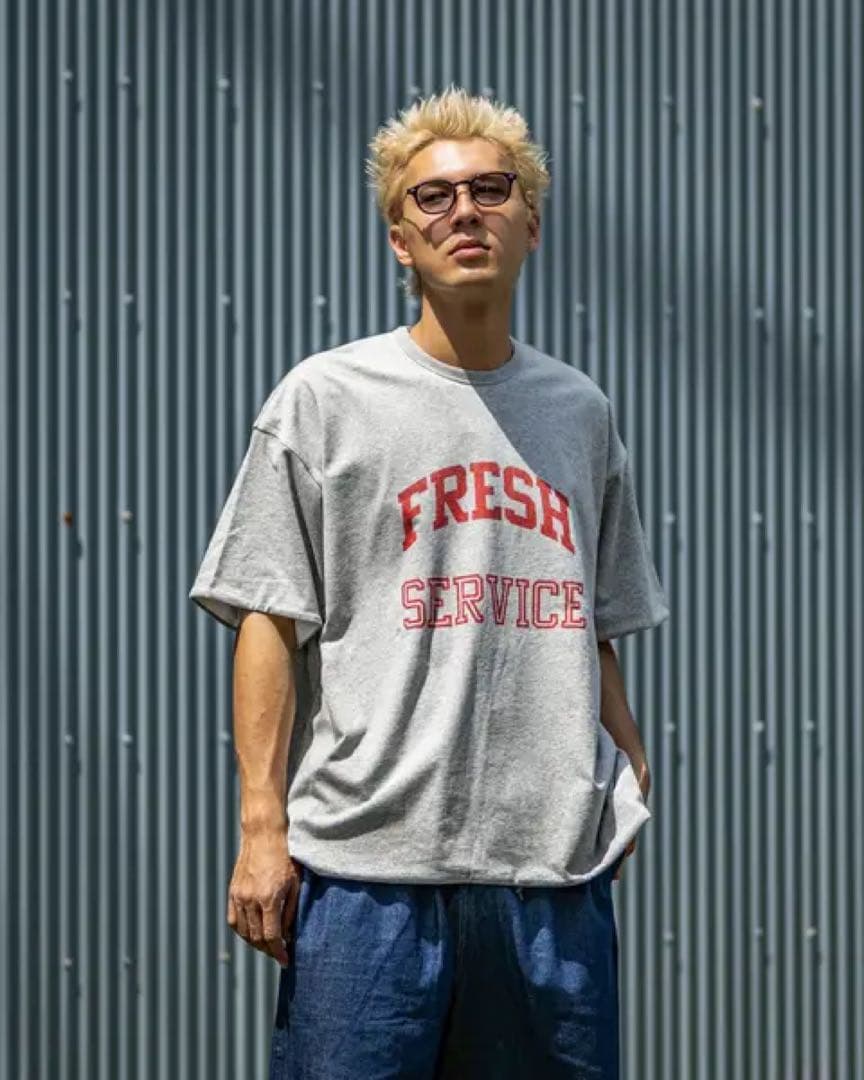 フレッシュサービス REVERSIBLE S/S TEE H.GRAY