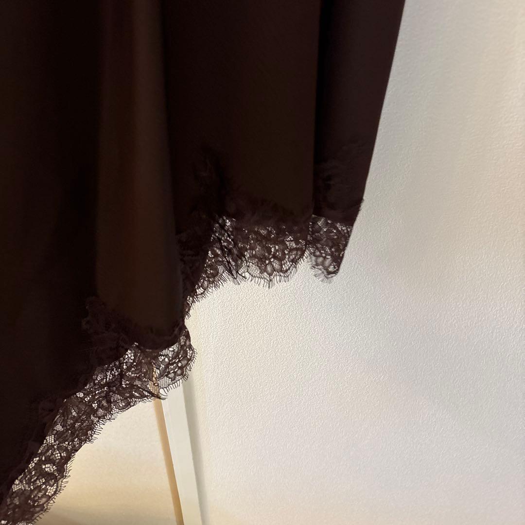 ZW COLLECTION アシンメトリーレースワンピース