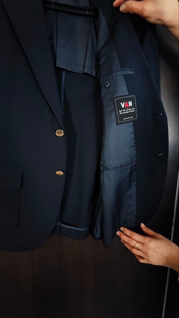 VAN JACKET 濃紺ブレザー 金ボタン ヴァンヂャケット