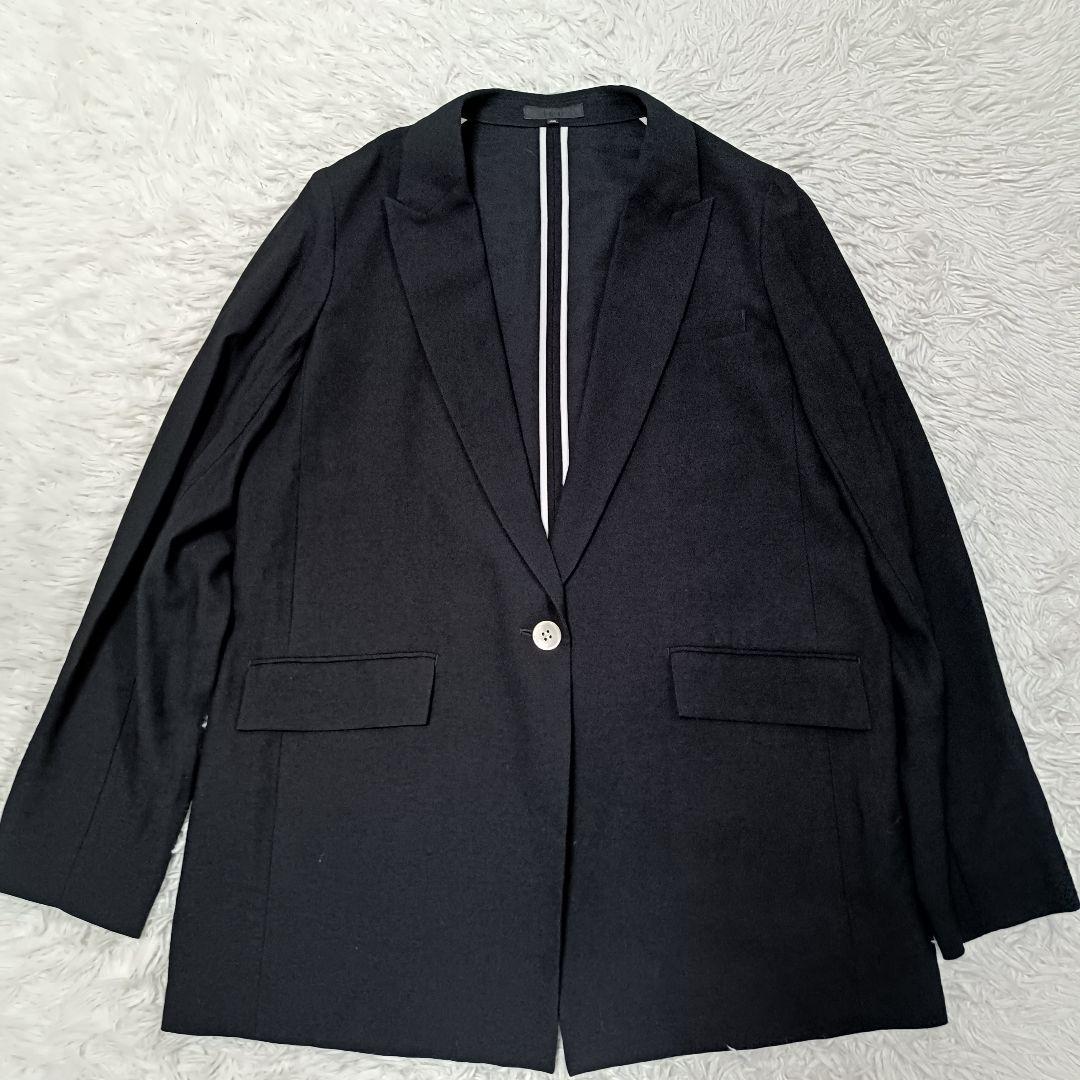 完売品　icb Crumple テーラードジャケットブラック　40 レディース