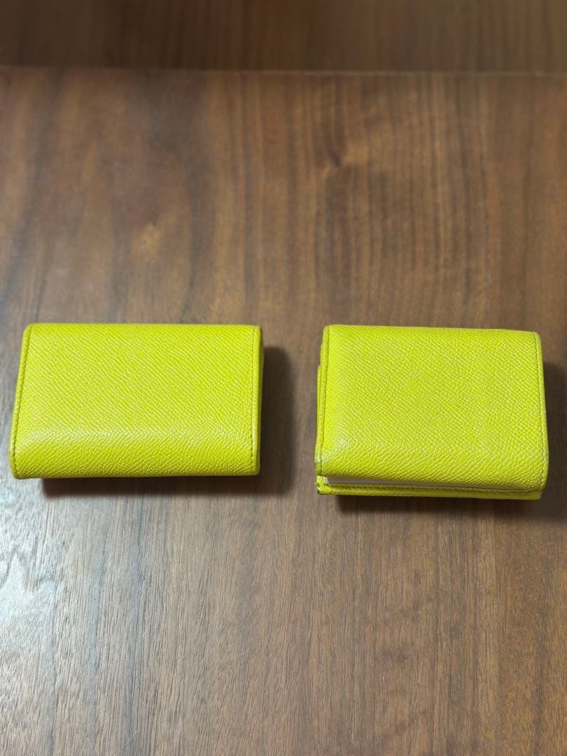 BVLGARI イエロー 三つ折り財布　カードケースセット