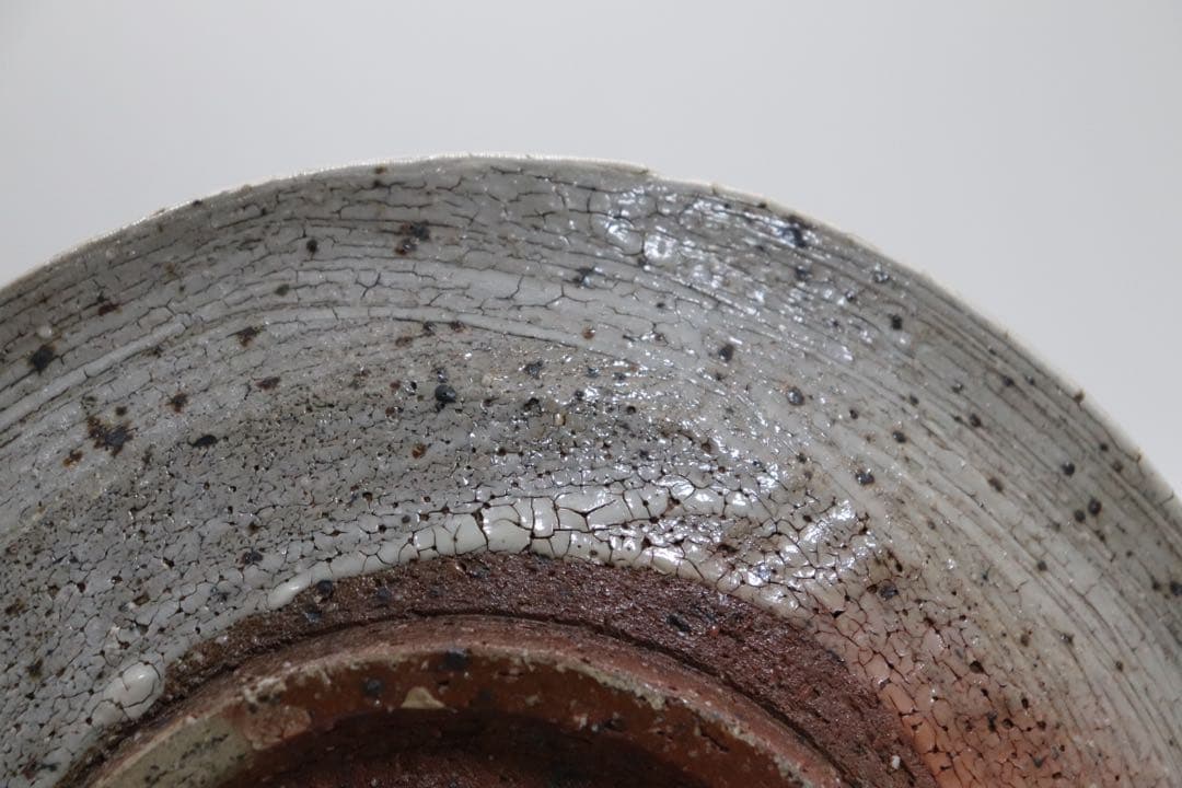 益子焼　坂田甚内作　波紋大皿　茶道具　送料込み250825