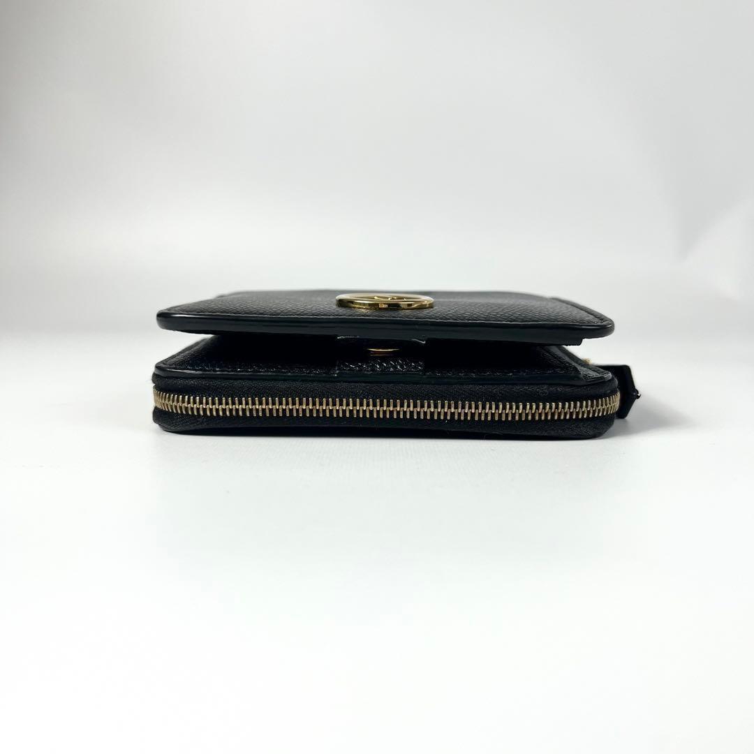 希少✨フェンディ ２つ折り財布 エフイズ FFロゴ ファスナー ブラック