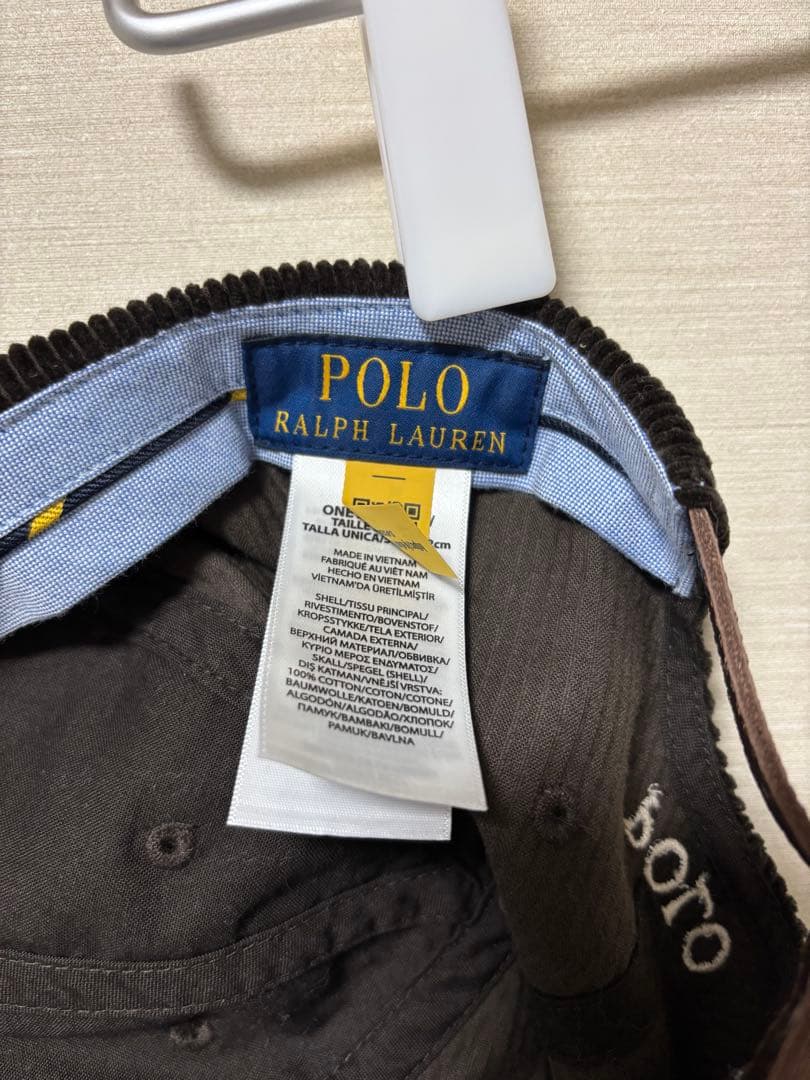 Polo Ralph Lauren コーデュロイキャップ