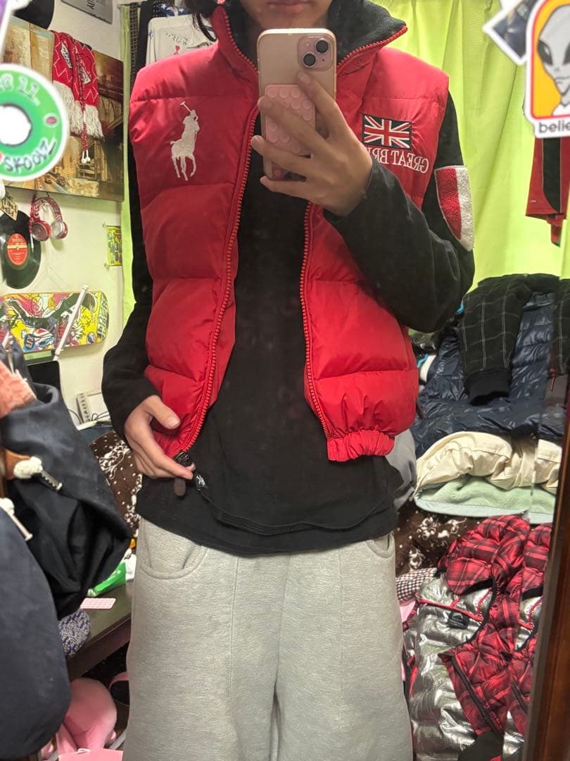 Polo by Ralph Lauren 赤 ダウンベスト