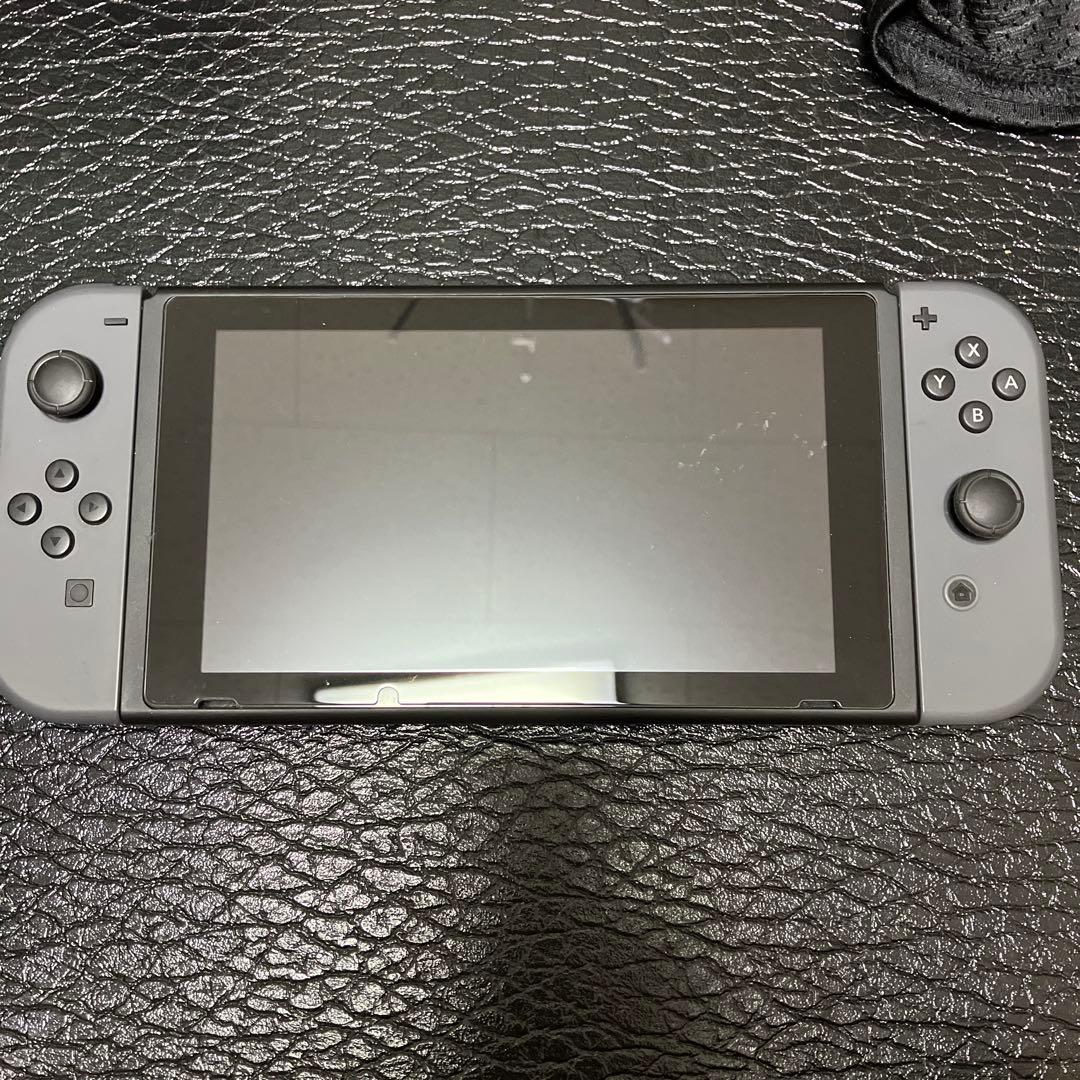 ニンテンドー　スイッチ　グレー 本体 ジョイコン　カバー　任天堂