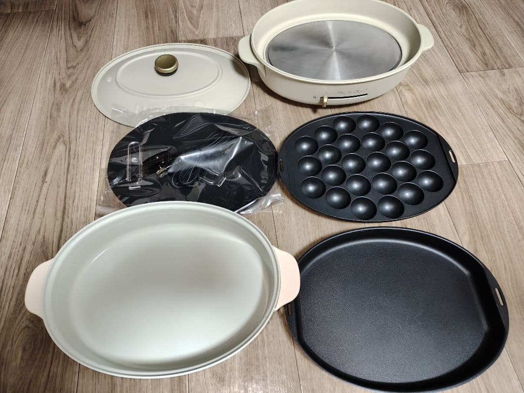 【極美品】BRUNOブルーノ　オーバルホットプレートグレージュ　BOE053