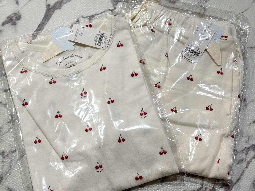 Gelato pique ジェラートピケ 半袖 ルームウェア チェリー柄 新品