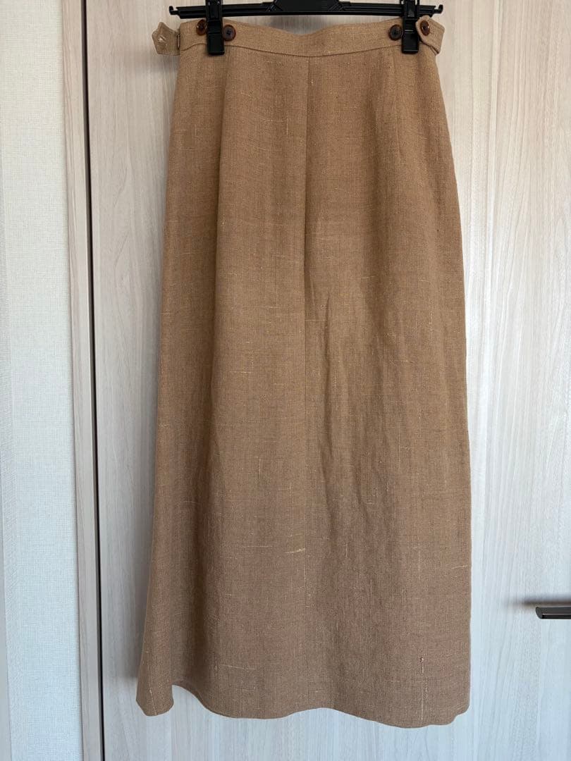 【美品】オーラリー AURALEE 麻ロングスカート