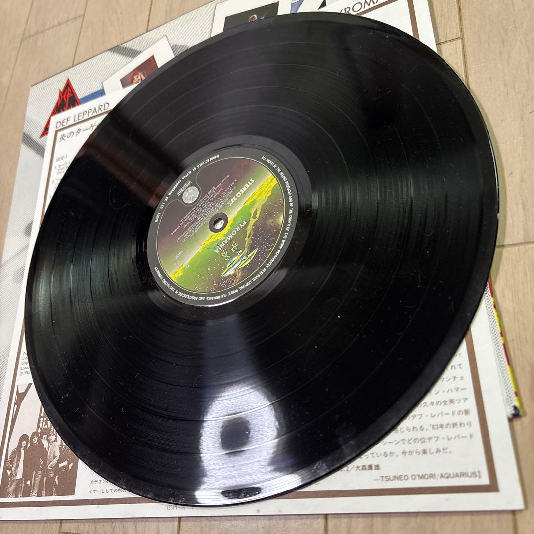 DEF LEPPARD PYROMANIA 帯歌詞付 レコード