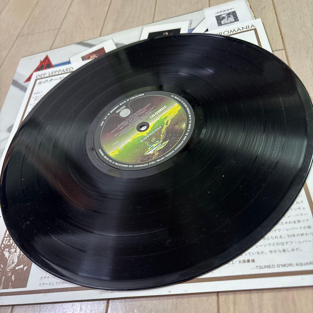 DEF LEPPARD PYROMANIA 帯歌詞付 レコード