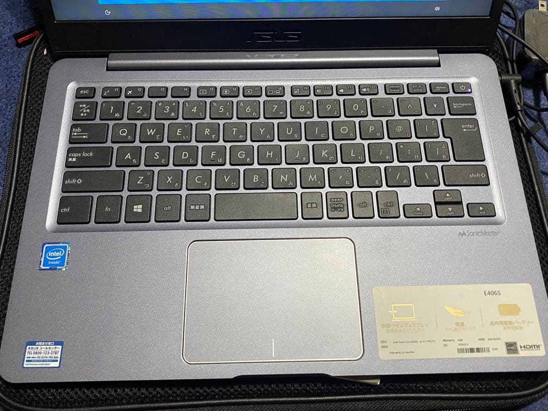 ASUS ノートパソコン スターグレー 14型 E406S 4GB