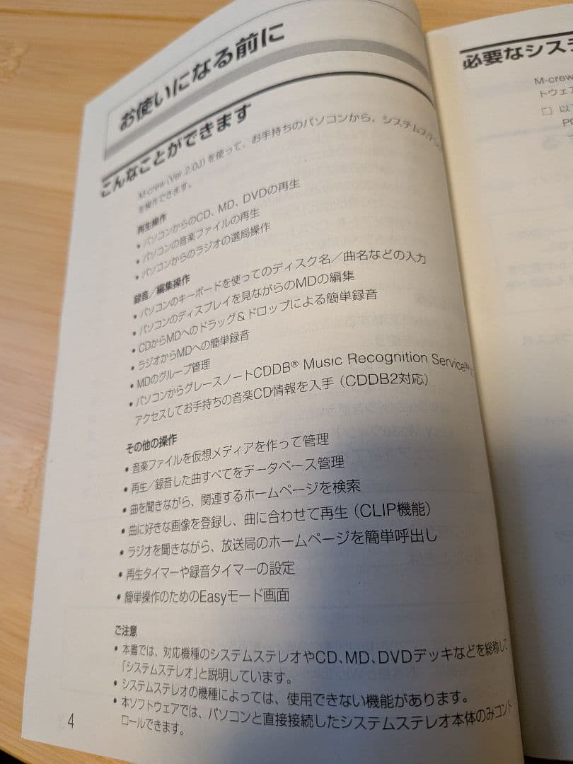 SONY M-crew パソコン接続キット PCLK-MN20