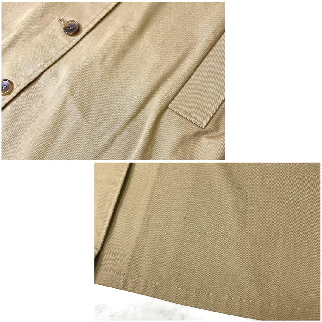 専用【美品】ミズイロインド ステンカラーコート チェック Aライン F ベージュ