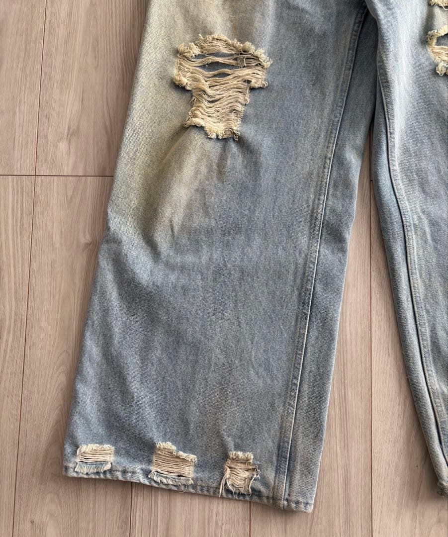 ［Knuth Marf ］damage denim pants M