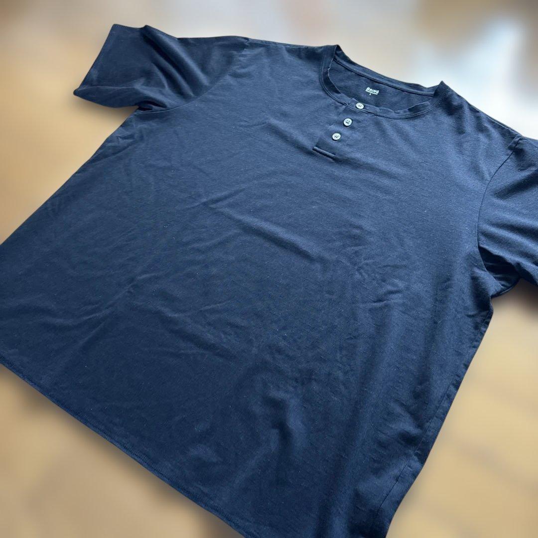 BRING ヘンリーネックTシャツ　ブラック
