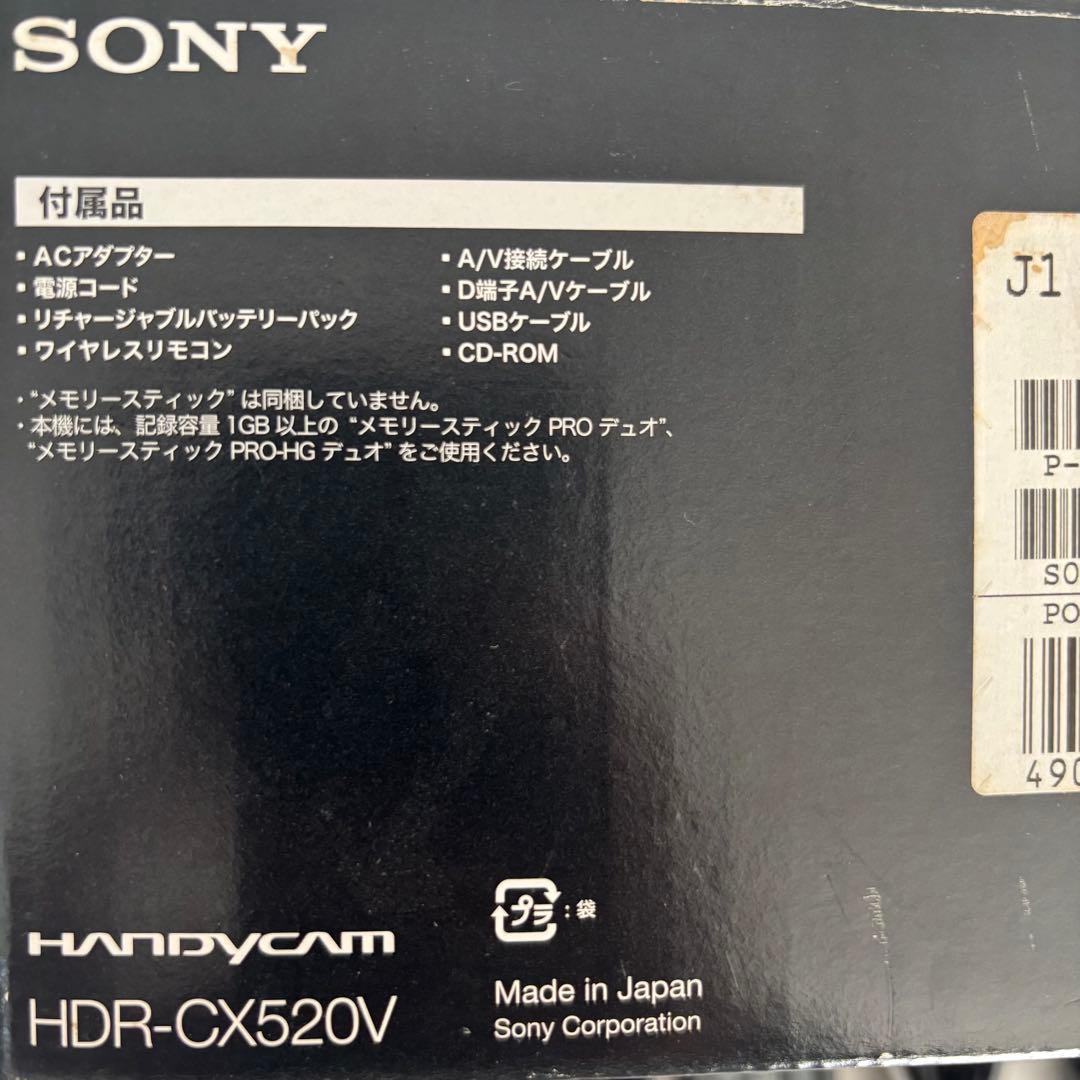 SONY HDビデオカメラ 【HDR-CX520V】