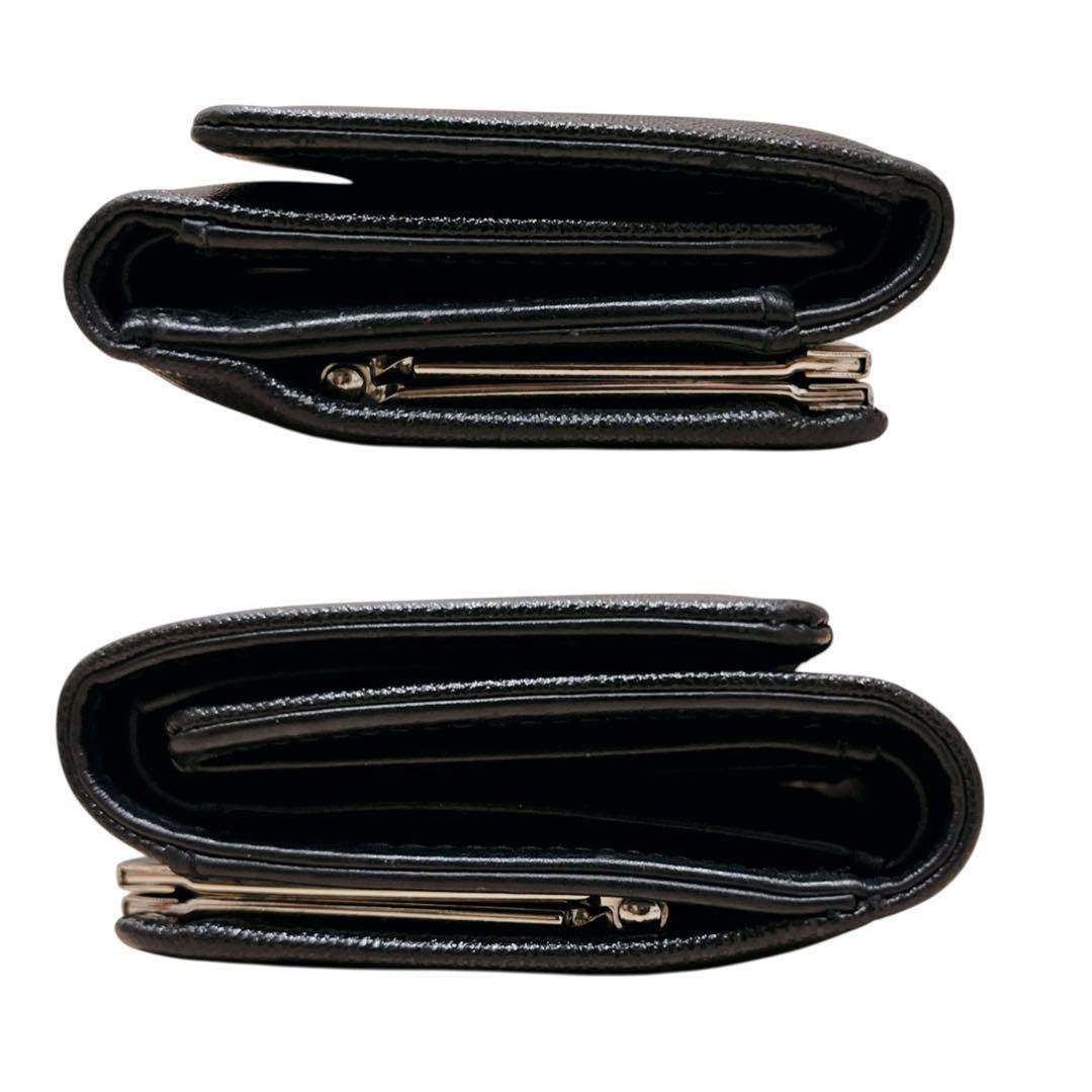 【美品】 Vivienne Westwood 三つ折り財布 がま口 オーブ 黒