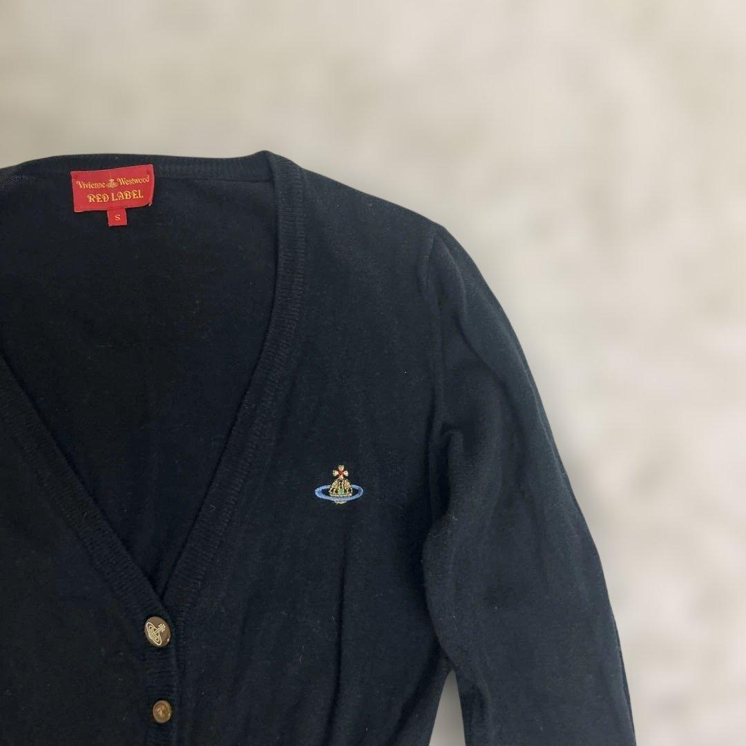 【美品】Vivienne Westwood カーディガン ブラック　オーブ　綿