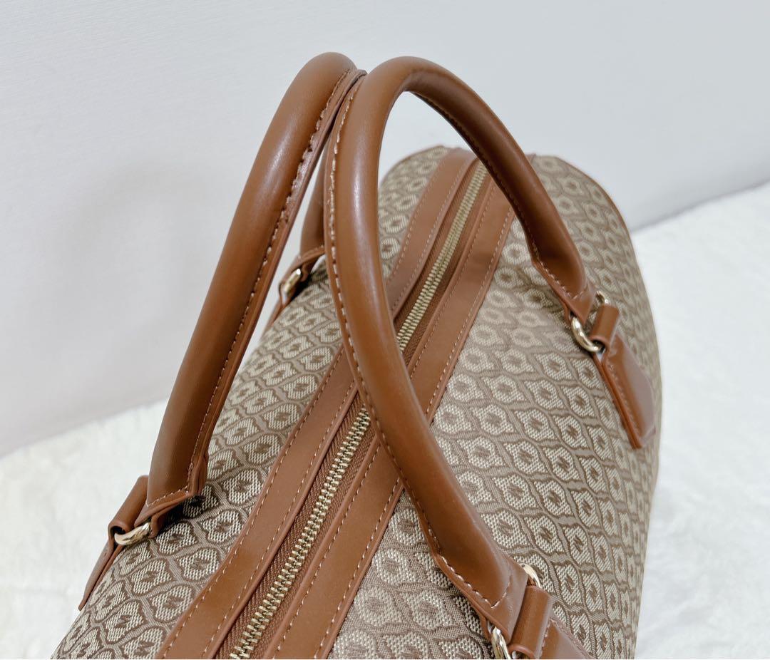 MOUSSY モノグラム ボストンバッグ Lサイズ ベージュ