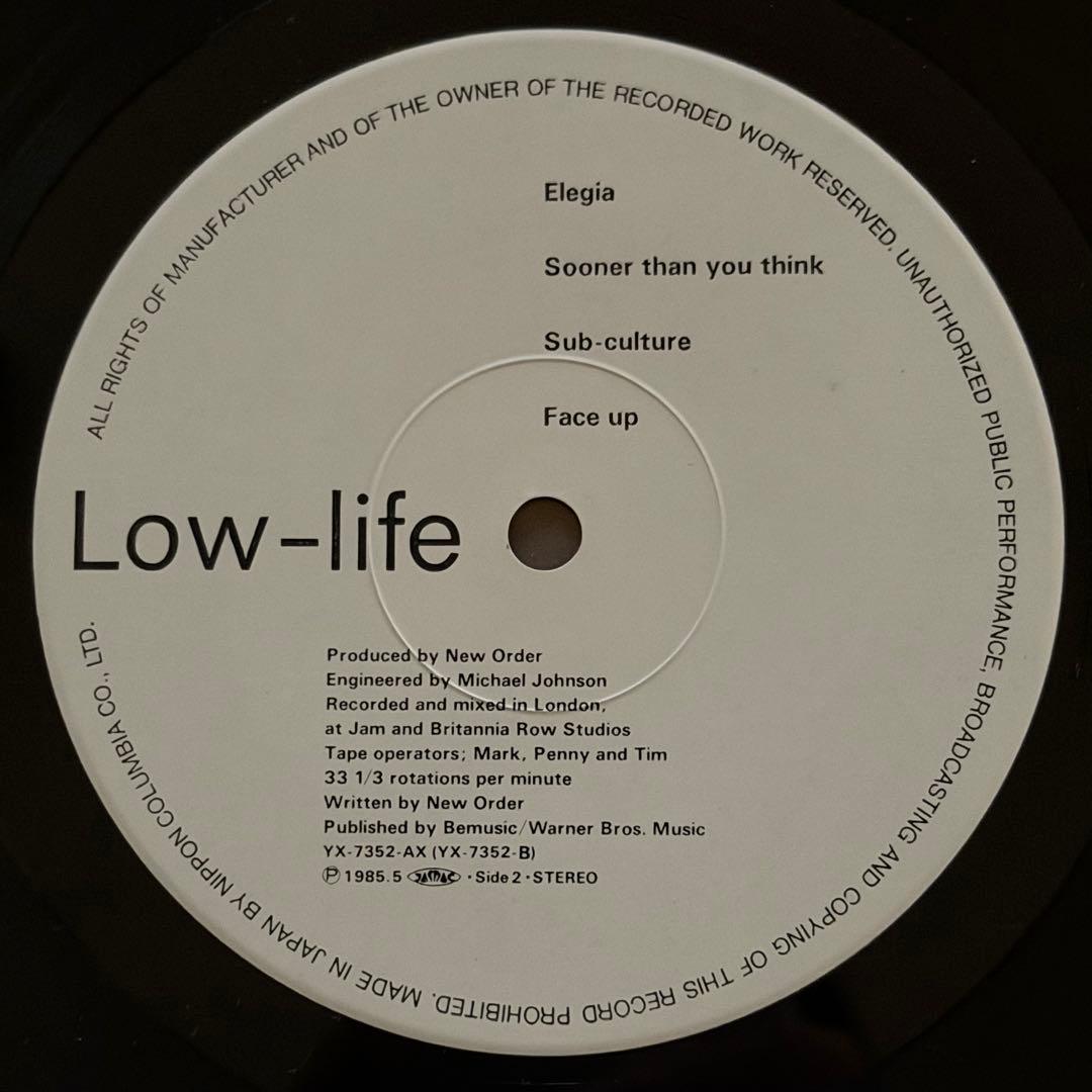 【国内盤】New Order ‎/ Low-Life