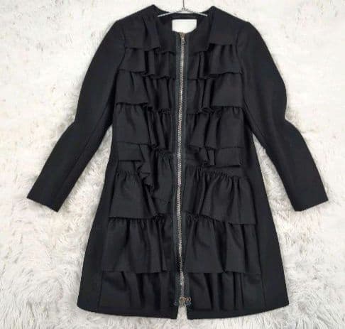 美品　スリーワンフィリップリム ティアードジップジャケット 裏地シルク100％