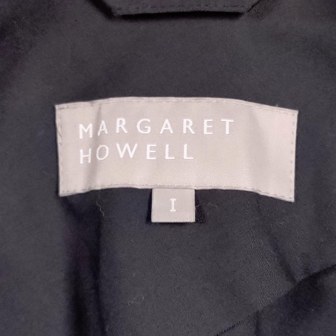 MARGARET HOWELL　ウールジャケット　短丈　くるみボタン　黒　S〜M