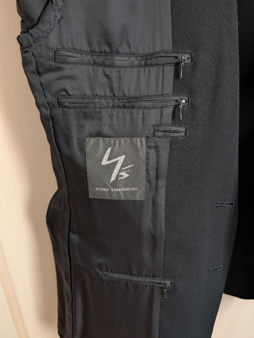 【Y's for men】 ウールギャバ　テーラードジャケット【中古美品】