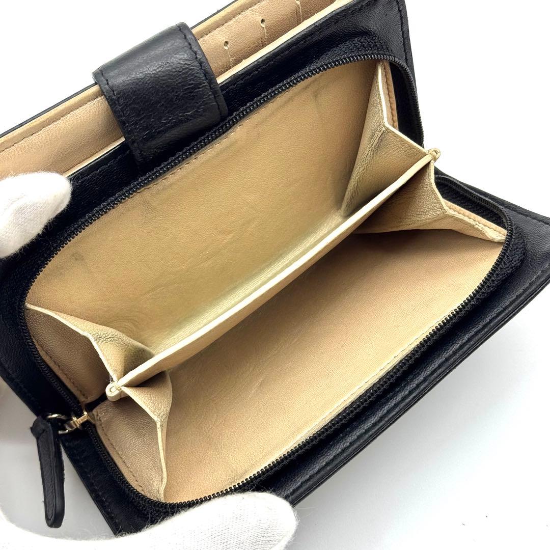 CHANEL シャネル カメリアライン ラムスキン 長財布 ココマーク フラップ