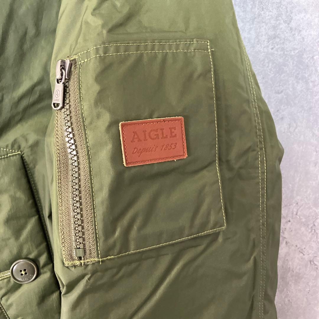 AIGLE ダウン モッズコート L