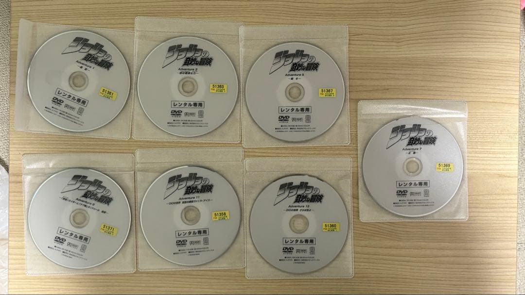 ジョジョの奇妙な冒険 第三部OVA DVD全セット