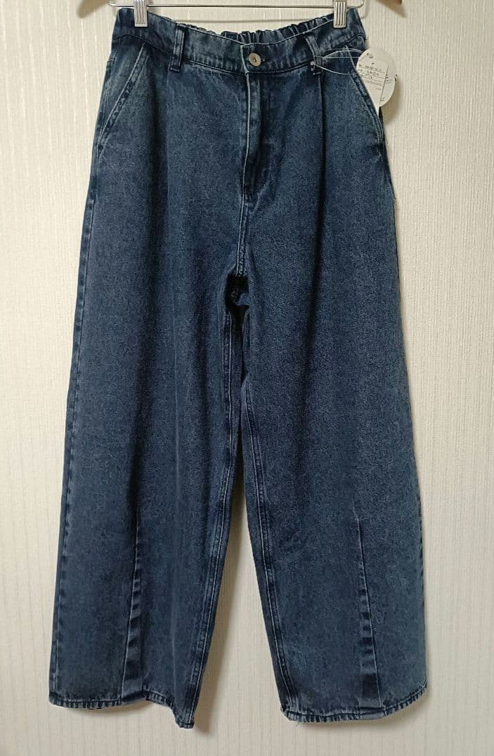 【未使用タグ付】SamansaMos2【オーガニックコットン】デニムバレルパンツ
