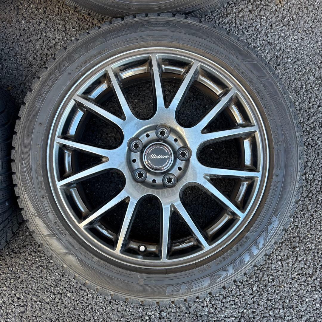 ファルケンESPIA 215/50R17 スタッドレスタイヤホイール4本セット
