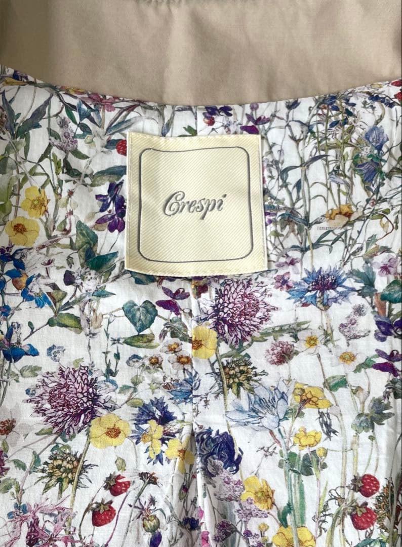 美品✨Crespi 裏地リバティ コート 大人かわいい上品　春のコート　M