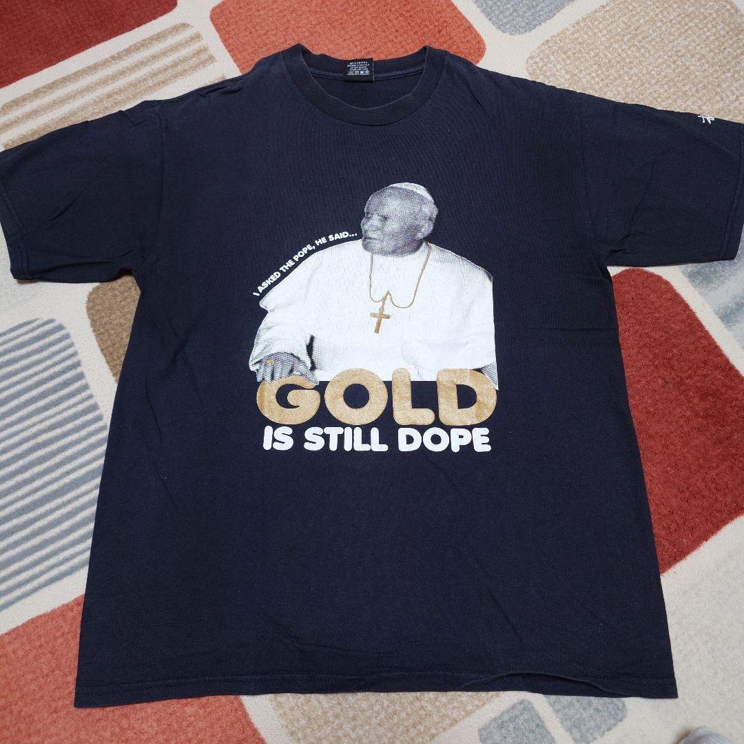 Stussy ローマ法王 Tシャツ 黒 M ブラック　old 限定