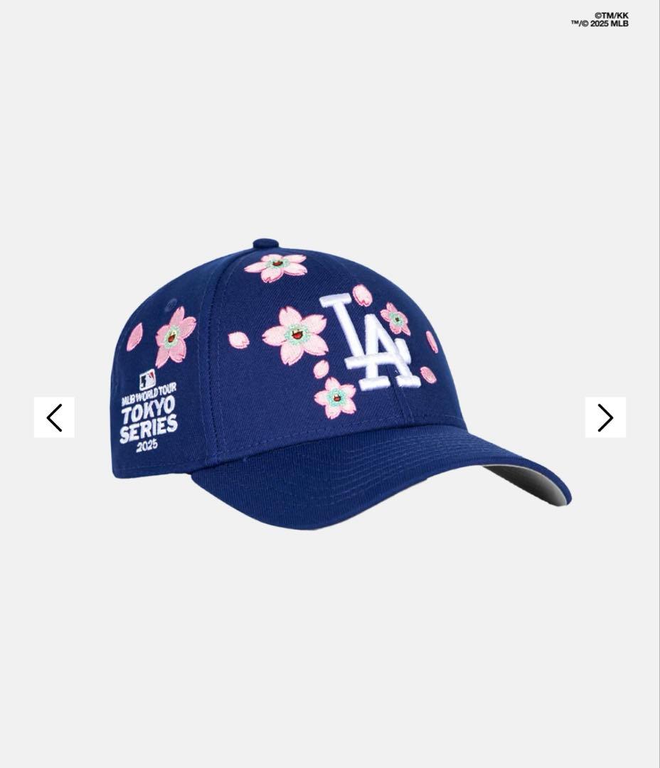 村上隆 x ドジャース new era 9 forty キャップ 青