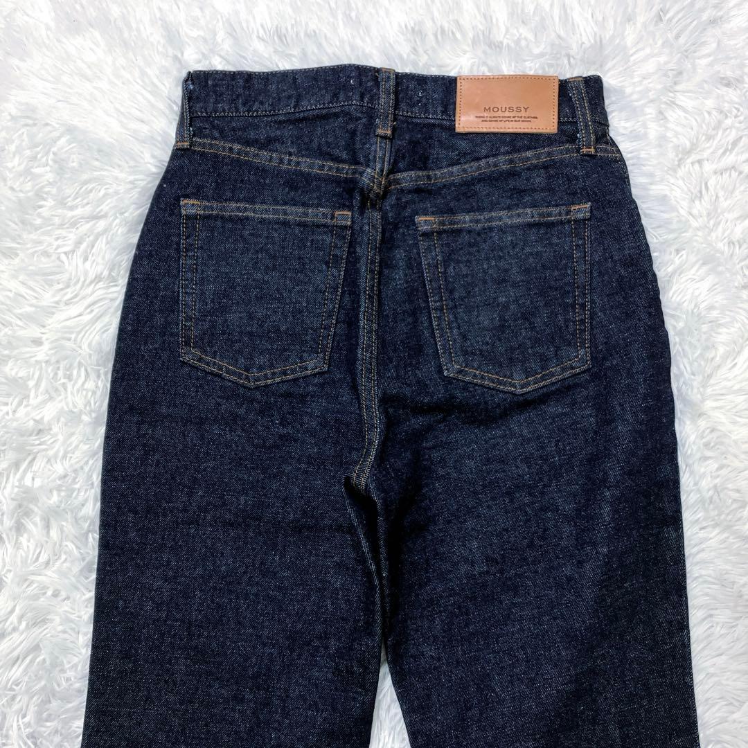 極美品✨　MOUSSY MVS FLARE　デニムパンツ　25相当　濃紺
