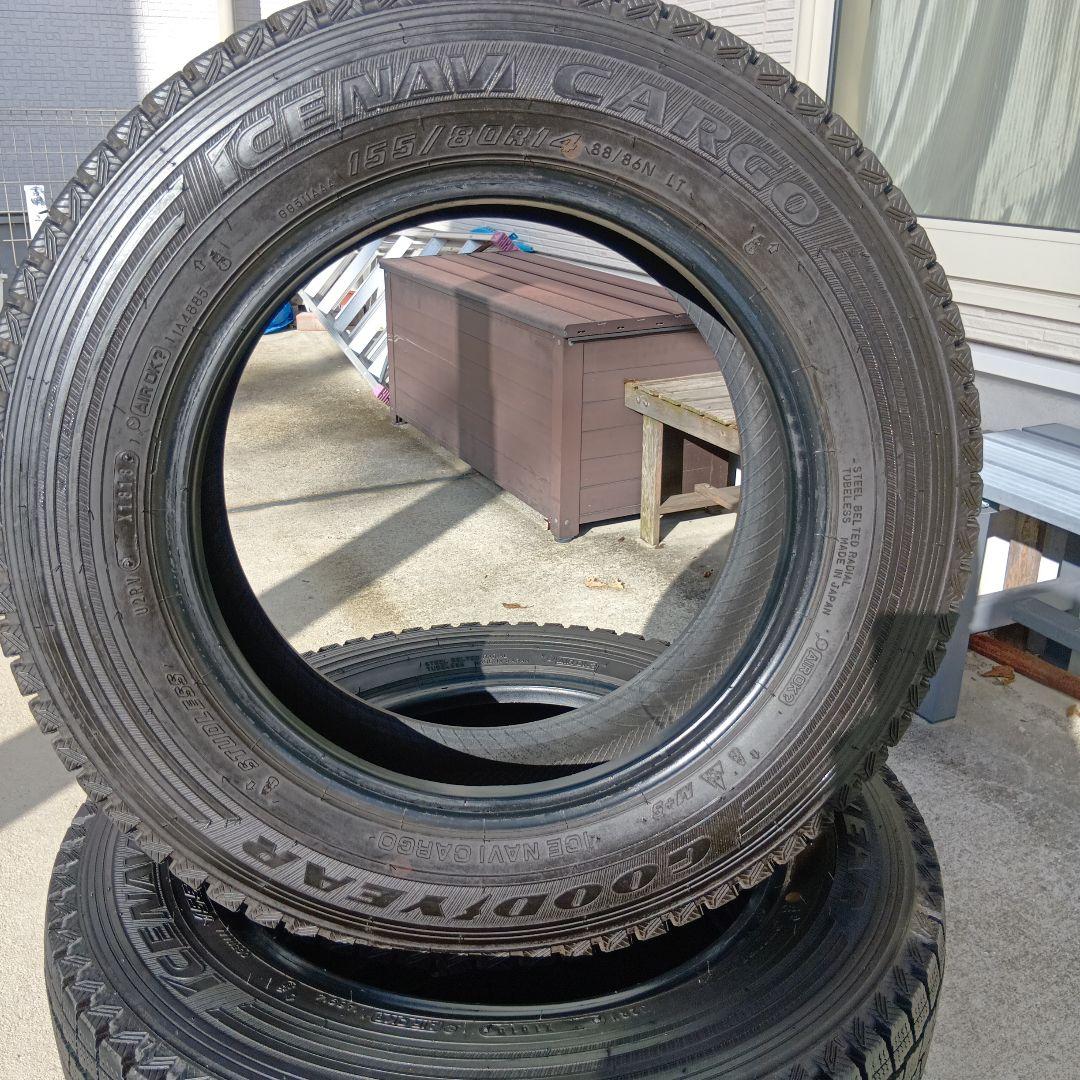 155/80R14　88/86N LT GOODYEARスタンドレス