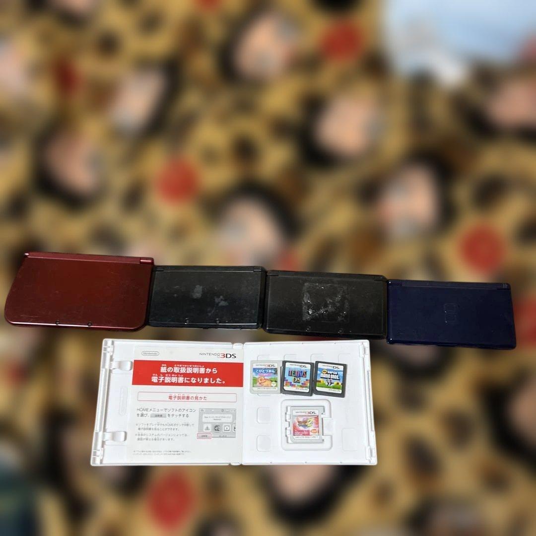 ニンテンドー3DS レッドLL 3DSブラック×2 ニンテンドーDSブルー