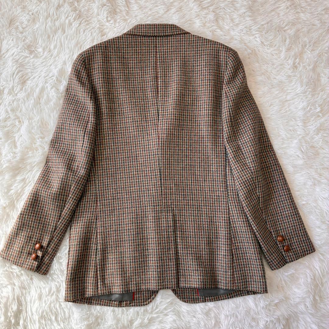 【美品】J.PRESS ツイードジャケット レディース 三つ釦 くるみボタン