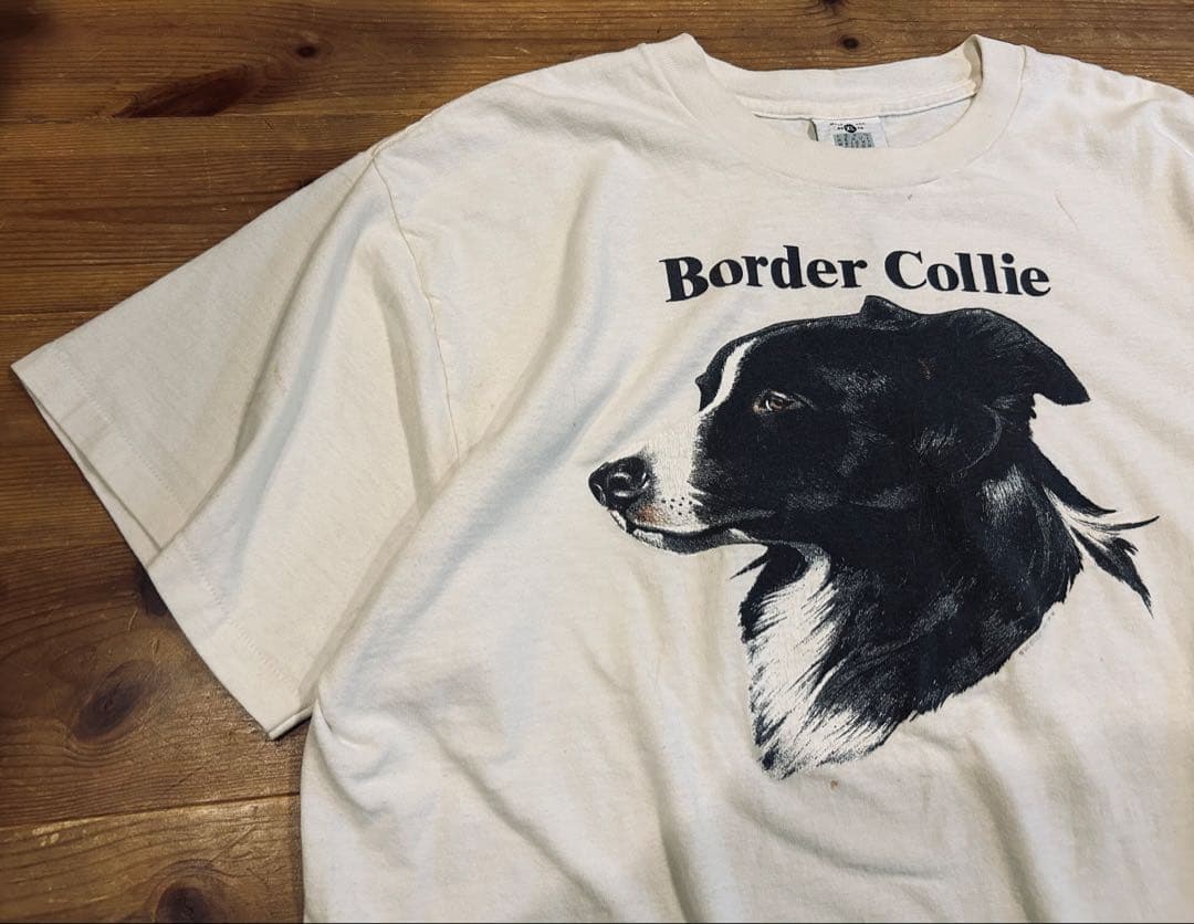 Tシャツ 古着 90s Lee リー Border Collie 動物 USA