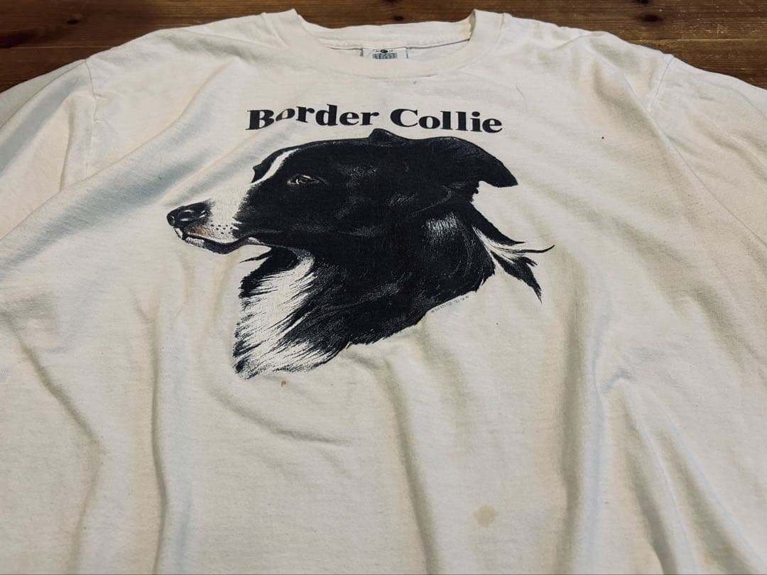 Tシャツ 古着 90s Lee リー Border Collie 動物 USA
