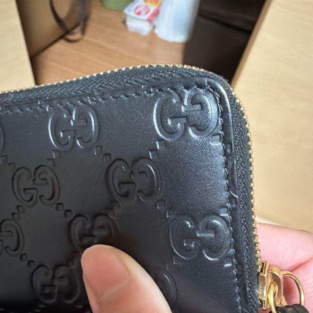 GUCCIシマ小銭入れ鑑定済み期間限定値下げ