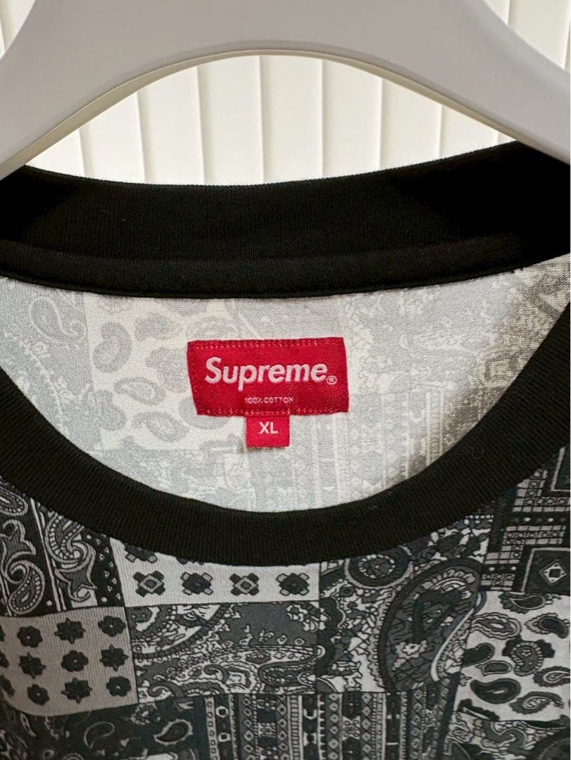 ブ*ル様 Supreme Patchwork Paisley S/S Top\"B