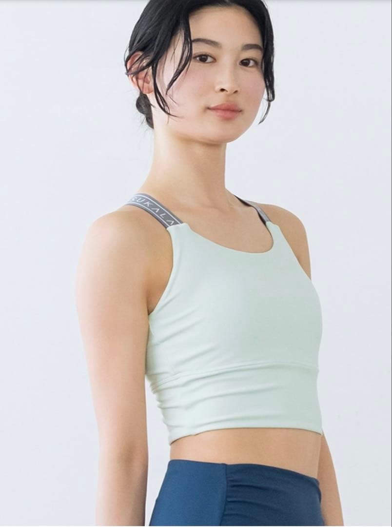 新品タグ付き【SUKALA】バッククロスロゴブラトップ　 Lサイズ